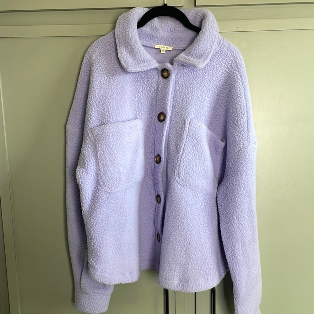 Lavender Sherpa Jacket